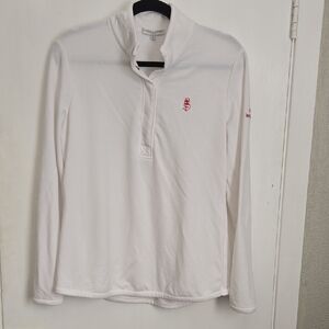 Fairway & Green Tennis Invitational White Long Sleeve Pullover Sz L